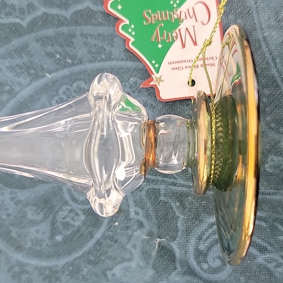 NWT Pair of Mouth Blown Iridescent Glass Candle Stick Holders - Picture 5 of 7